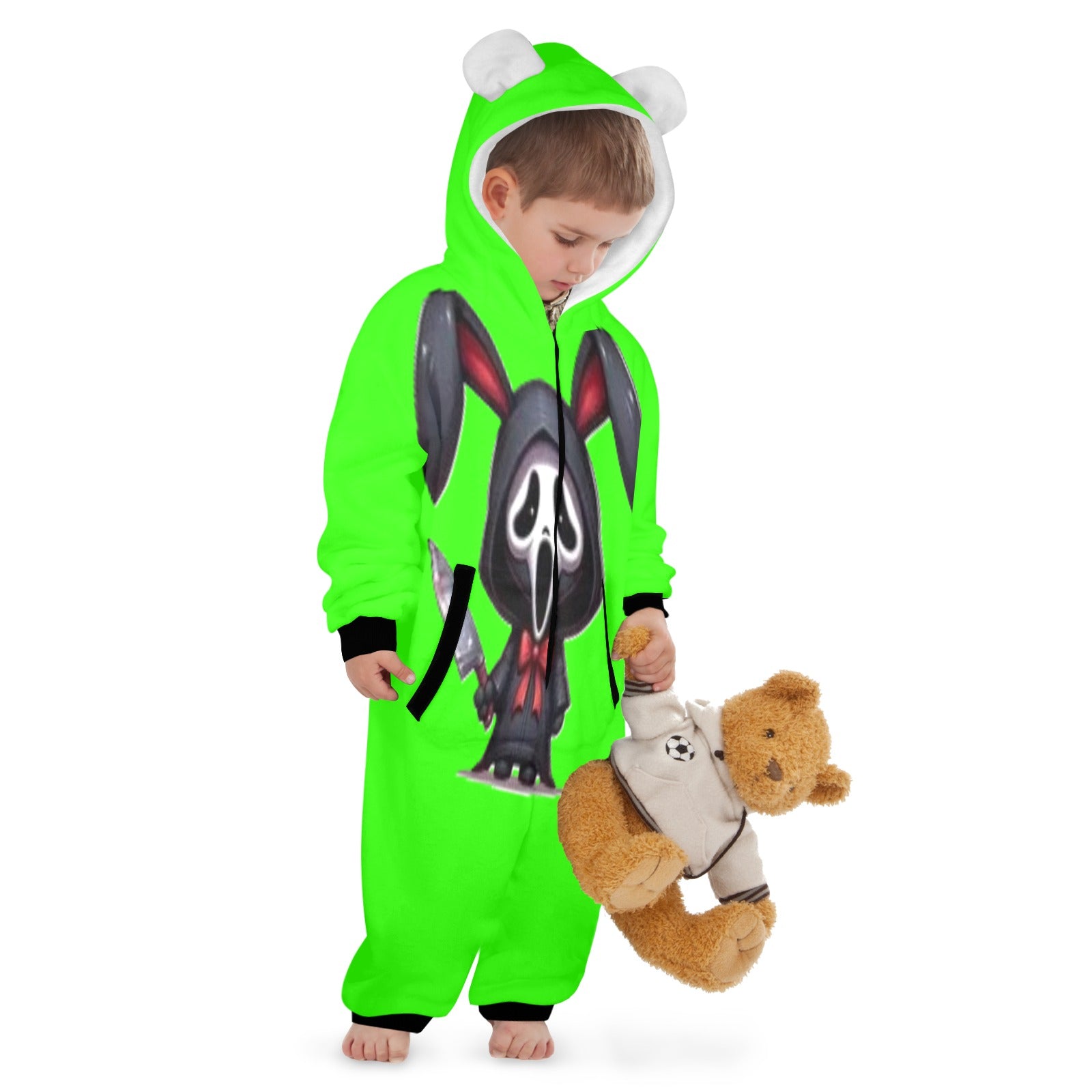 KSC's Exclusive Labubu Little Kids Onesies (2 to 7 Years Old) - Ghost Face Labubu