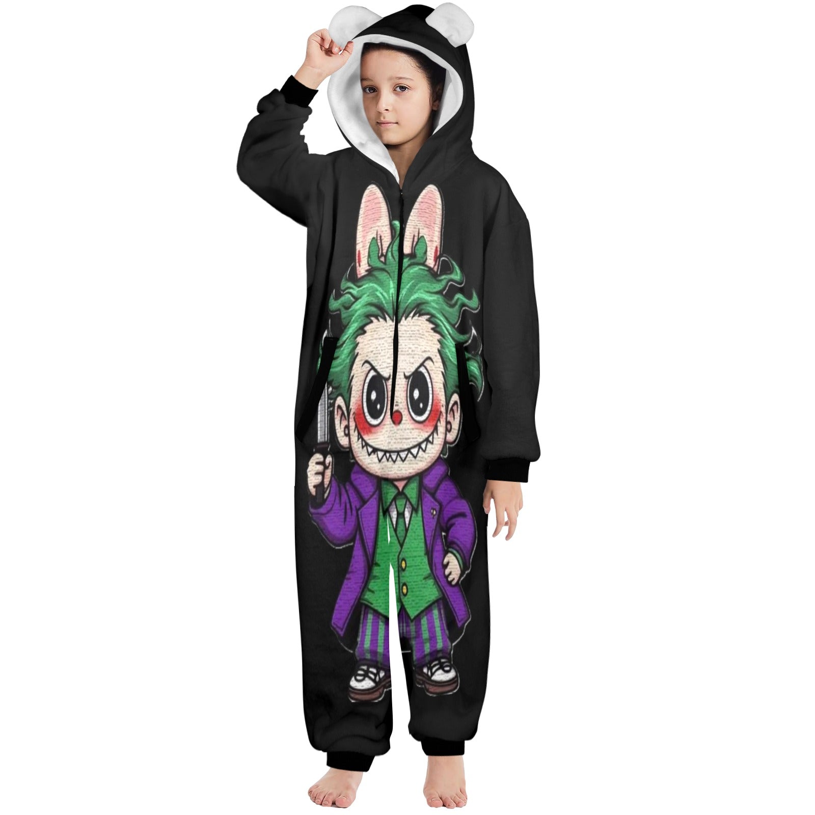 KSC's Halloween Big Kids Unisex Onesies (8 to 15 Years) Joker Labubu