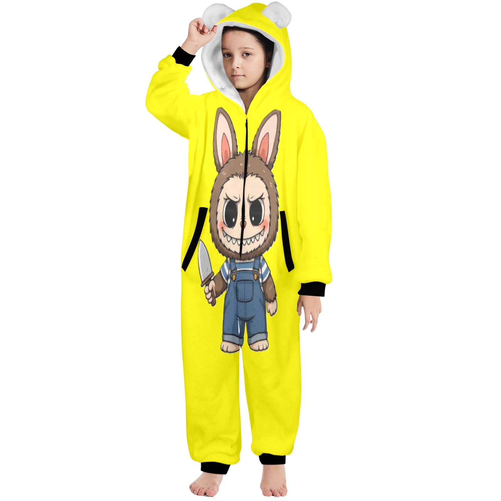 KSC's Halloween Big Kids Unisex Onesies (8 to 15 Years) Chucky Doll Labubu