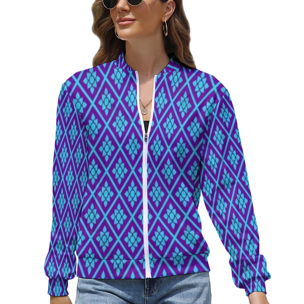 Women's Long Sleeve Zipper Jacket (10 Options) - KSC's Limited Edition Designer Collections