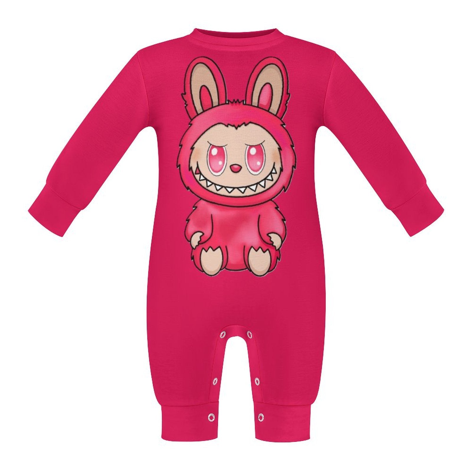 Baby Labubu Long Sleeve Onesie Romper with Hat