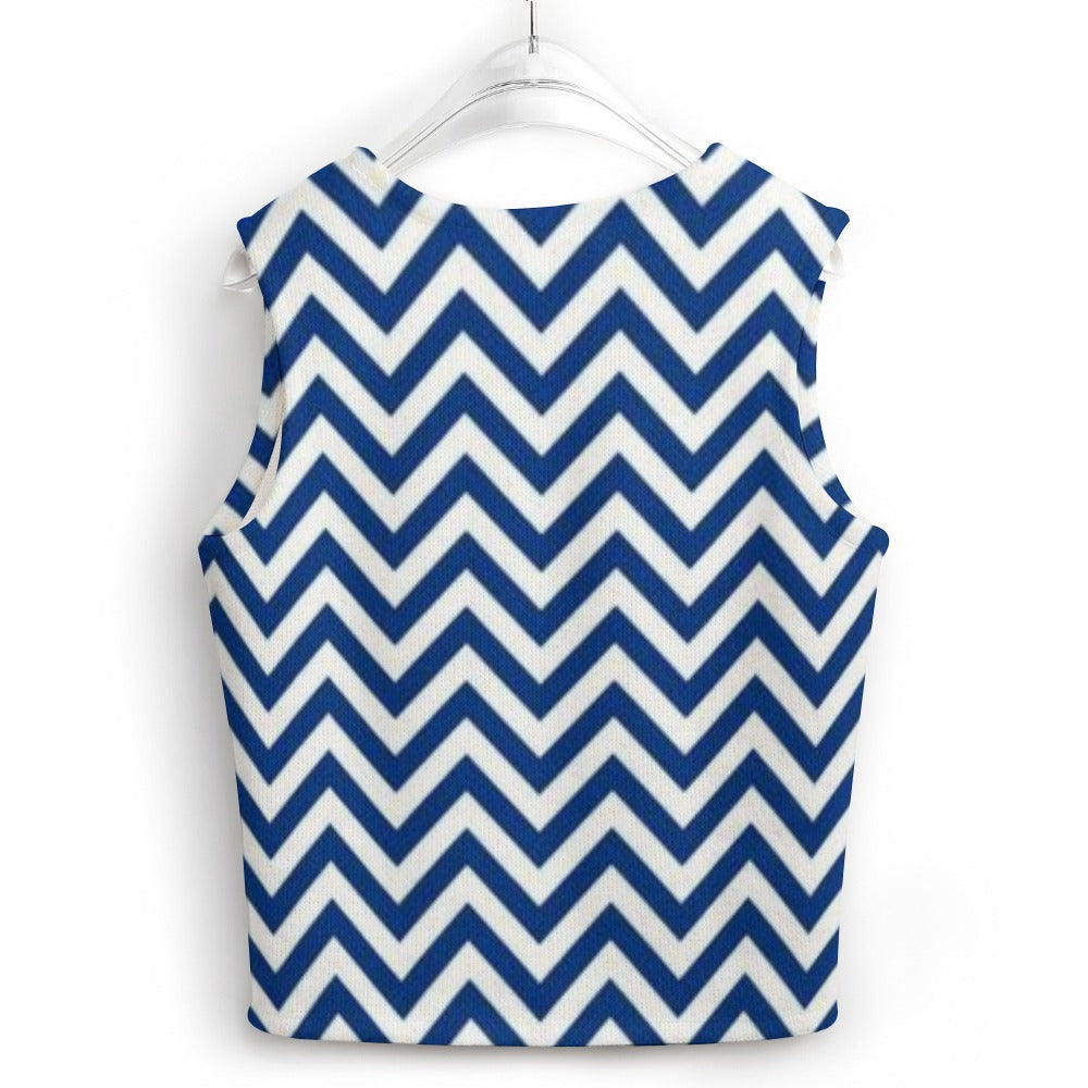 KSC's Custom Vest Designs Women's Long Sleeve Button Knit Vest - 10 OPTIONS INSIDE