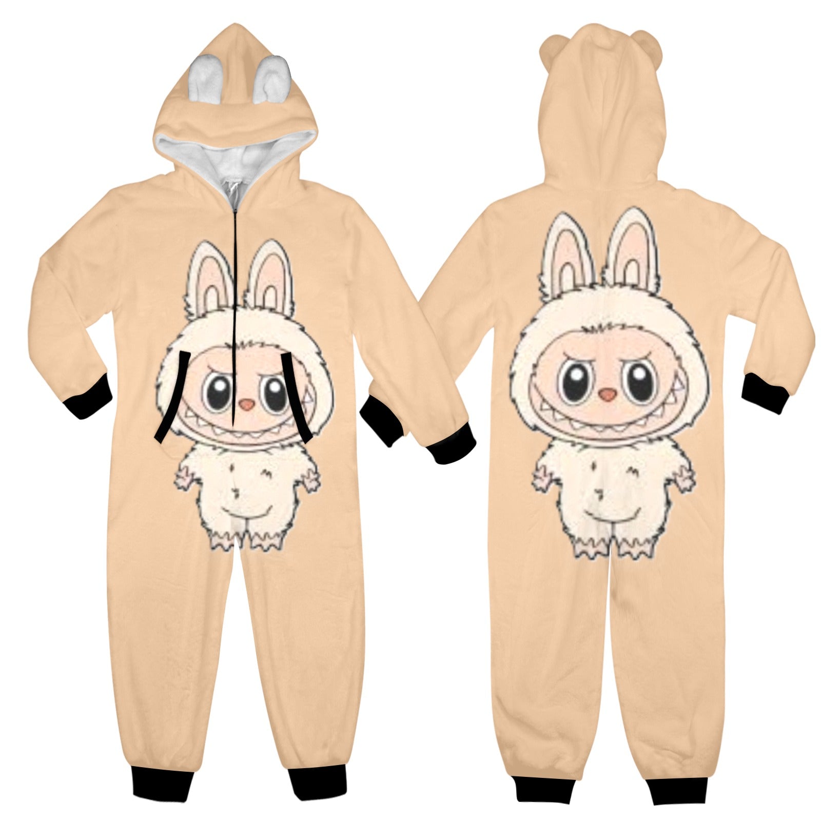 KSC's Exclusive Big Kids Onesie Labubu (8 to 15 Years) Tan White Labubu