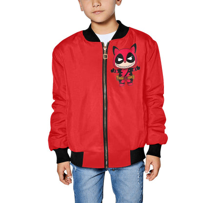🧥🔥 “Too Cool for Recess!” Labubu Kid’s Bomber Jacket - Kid's Bomber Jacket