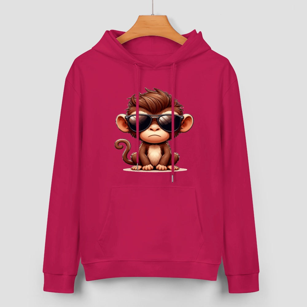 New Cool Monkey Pure cotton hooded sweater