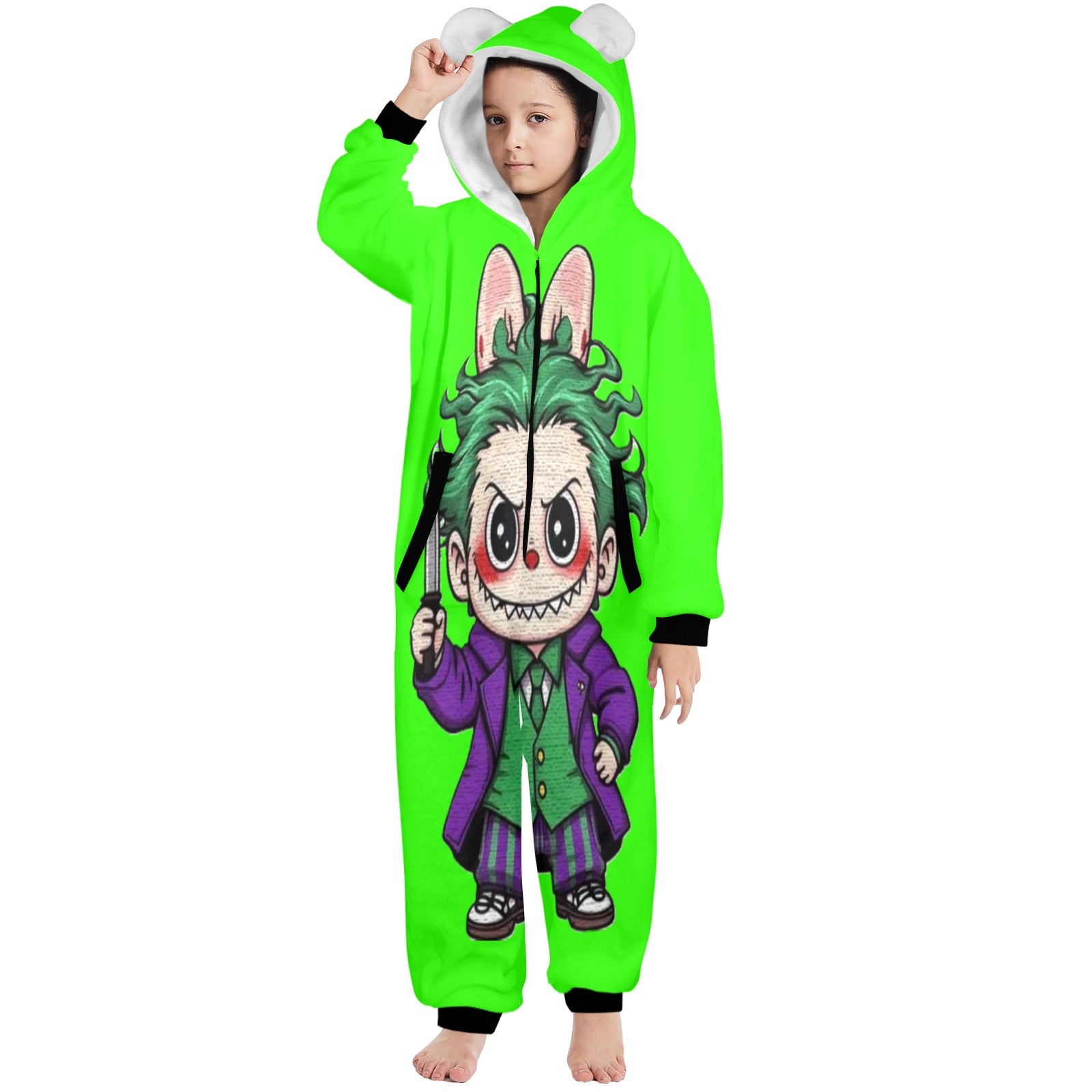KSC's Halloween Big Kids Unisex Onesies (8 to 15 Years) Joker Labubu
