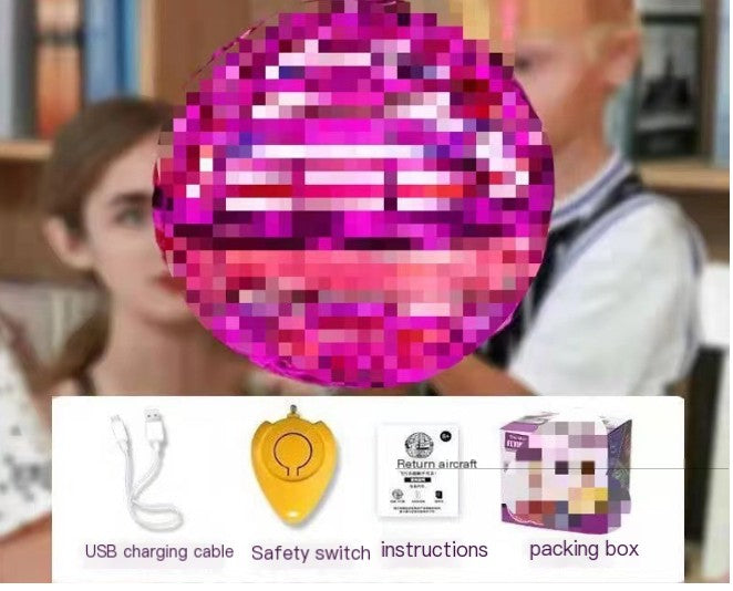 Smart spinning ball luminous floating flying ball