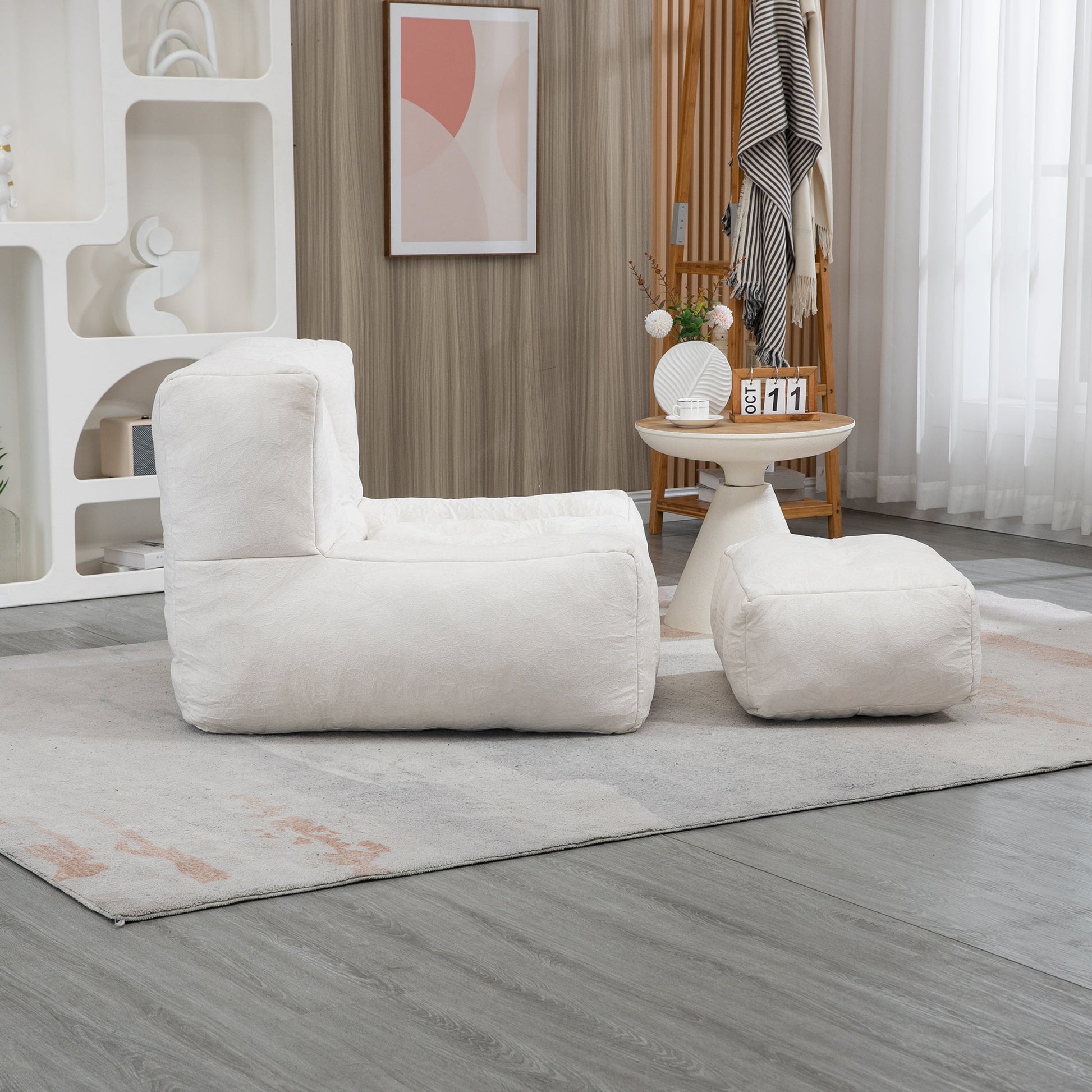 Fluffy bean bag chair, comfortable bean bag for adults and children,