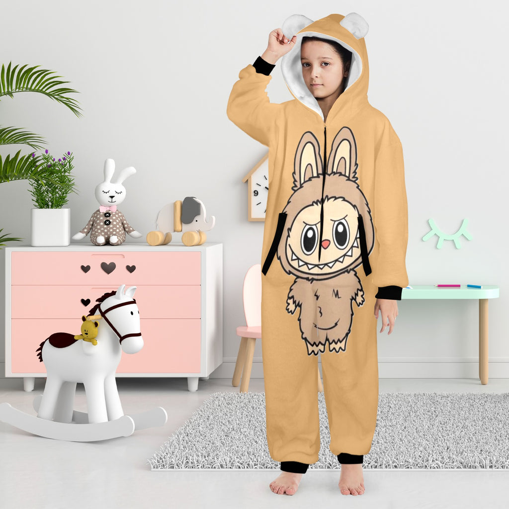KSC's Exclusive Big Kids Onesie Labubu (8 to 15 Years) Tan Brown Labubu
