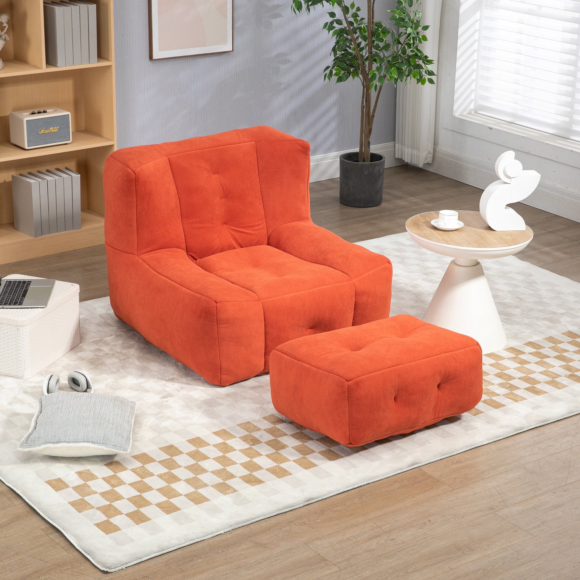 Fluffy bean bag chair, comfortable bean bag for adults and children,