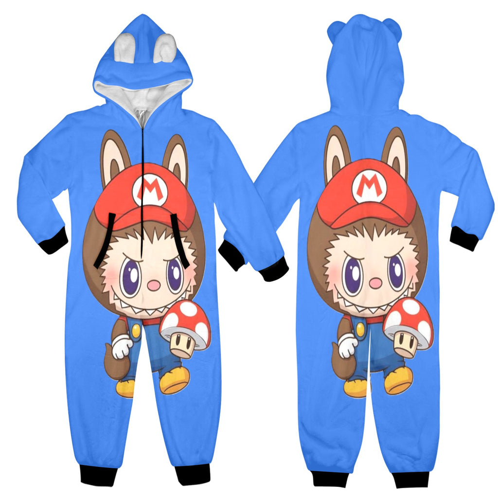 KSC's Exclusive Big Kids Onesie Labubu (8 to 15 Years) Blue Mario Labubu