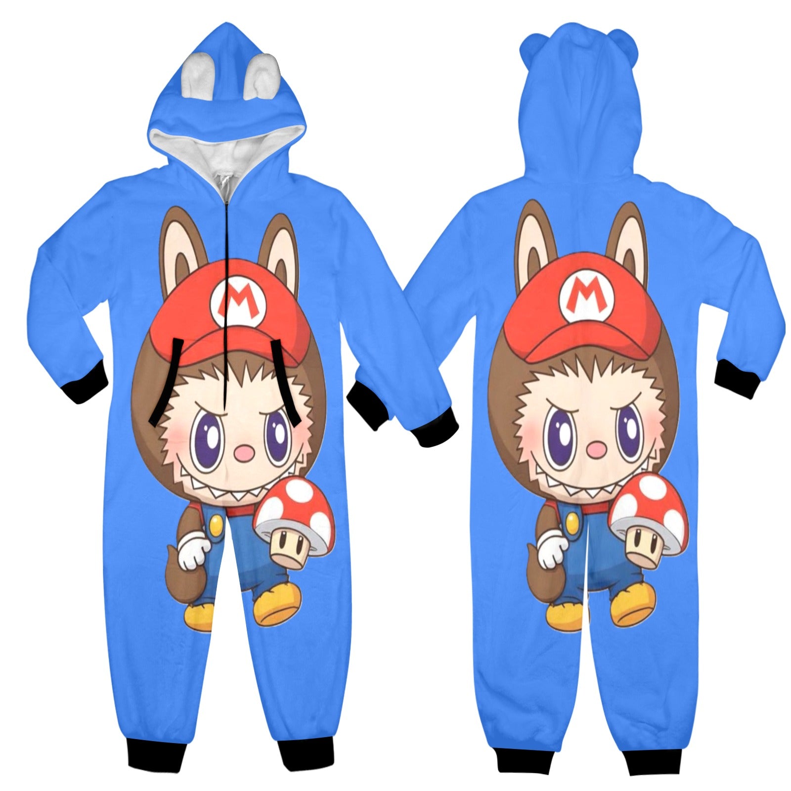 KSC's Exclusive Big Kids Onesie Labubu (8 to 15 Years) Blue Mario Labubu