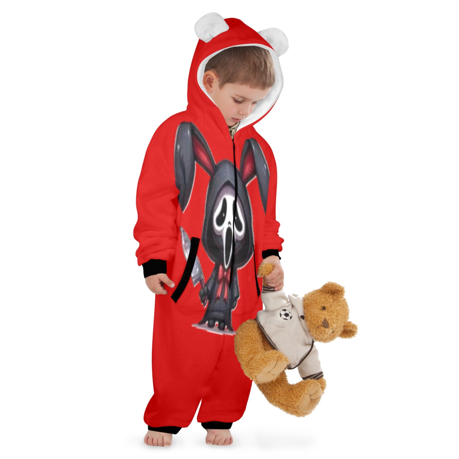 KSC's Exclusive Labubu Little Kids Onesies (2 to 7 Years Old) - Ghost Face Labubu
