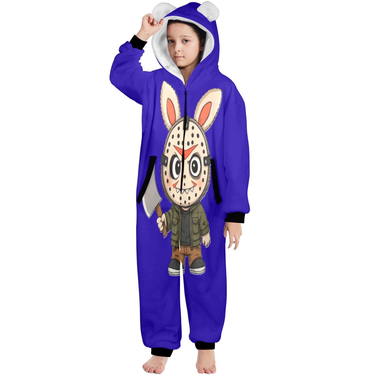 KSC's Halloween Big Kids Unisex Onesies (8 to 15 Years) Friday 13th Labubu