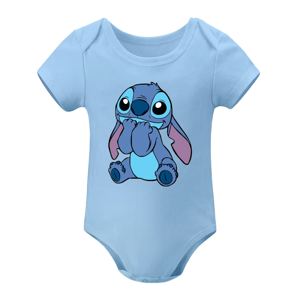 BABY BOY CLOTHING CARTOON PRINT DESIGNS BOYS Short -Sleeve Baby's Bodysuit - CARTOON PRINTS