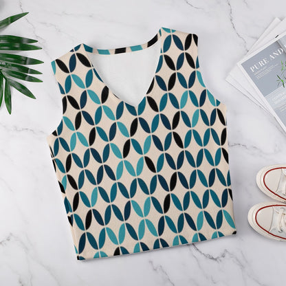 KSC's Custom Vest Designs Women's Long Sleeve Button Knit Vest