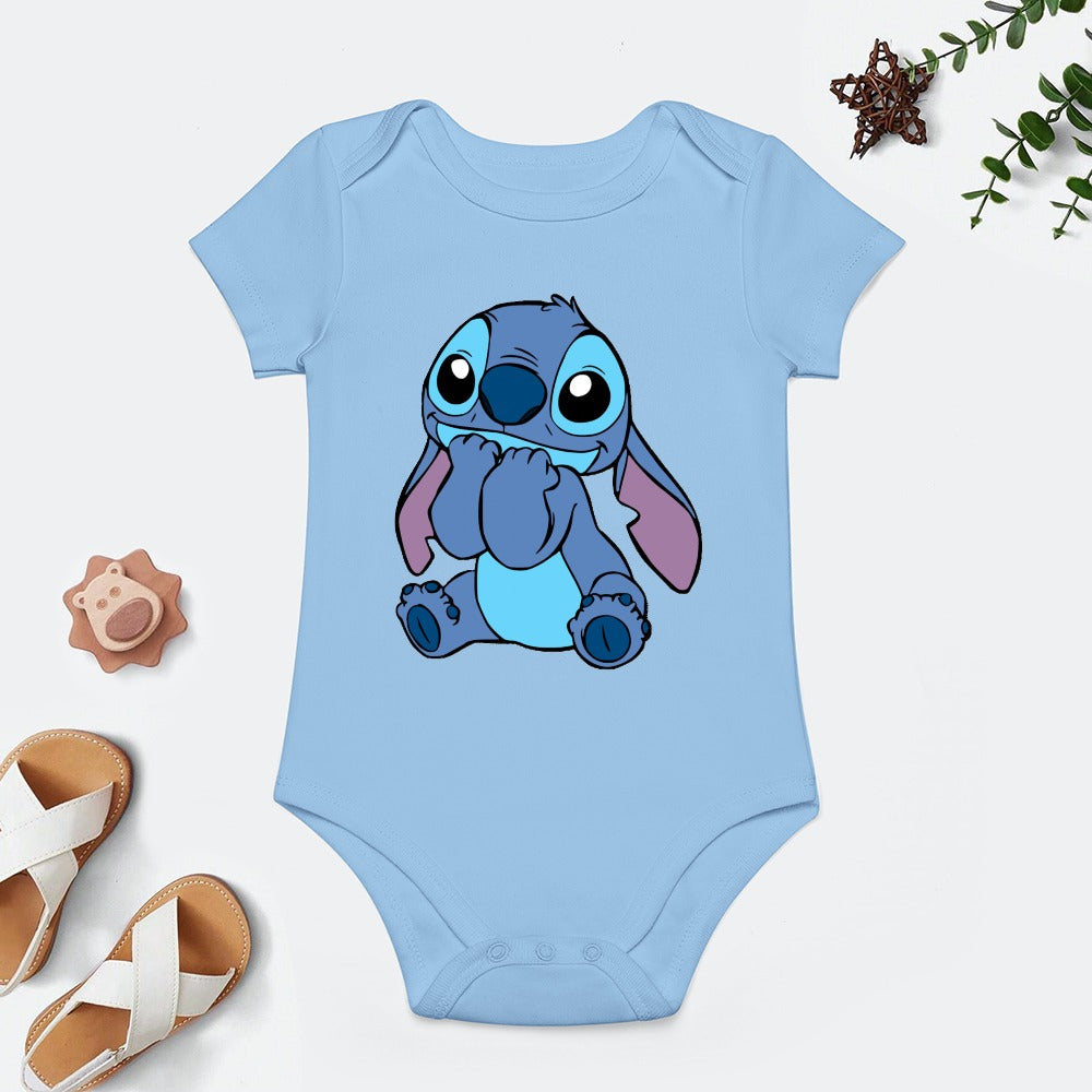 BABY BOY CLOTHING CARTOON PRINT DESIGNS BOYS Short -Sleeve Baby's Bodysuit - CARTOON PRINTS
