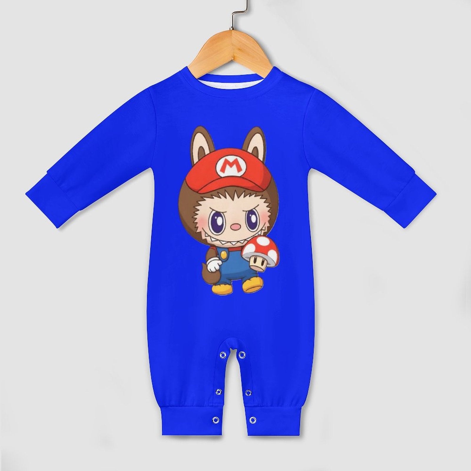 Labubu Mario - Baby Long Sleeve Onesie Set - Shop KSC's Exclusive Trending Viral Labubu Onesies