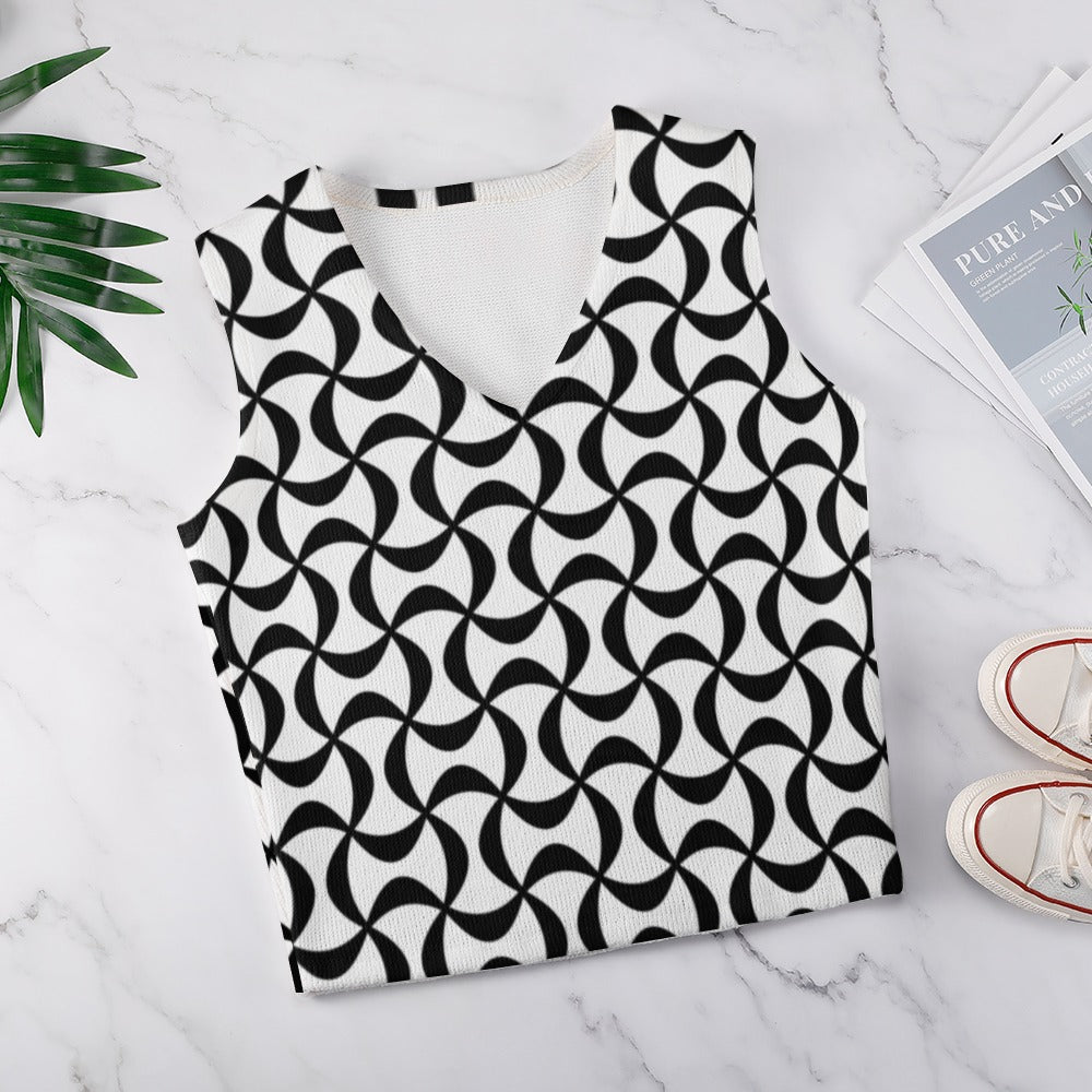 KSC's Custom Vest Designs Women's Long Sleeve Button Knit Vest