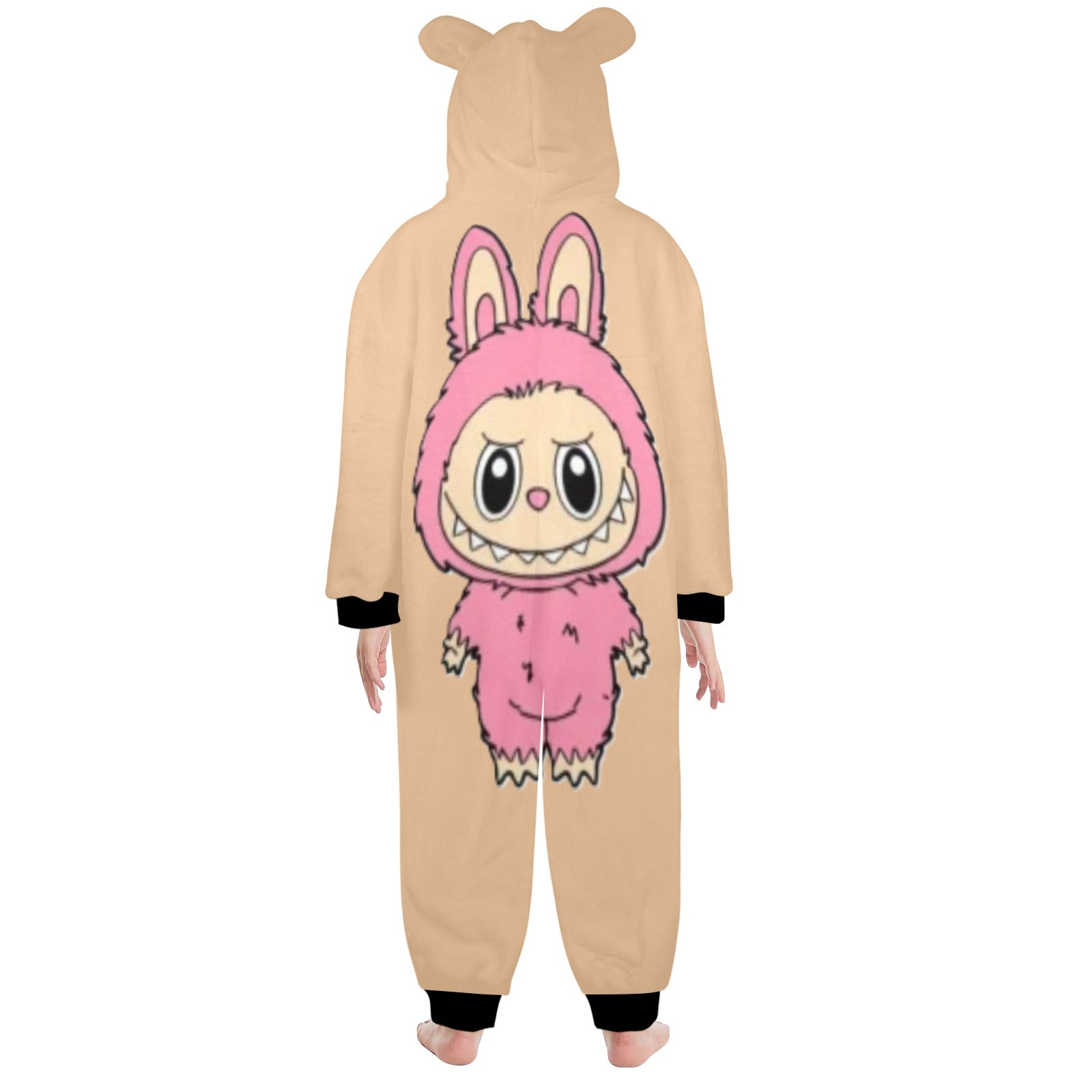 KSC's Exclusive Big Kids Onesie Labubu (8 to 15 Years) Tan Pink Labubu