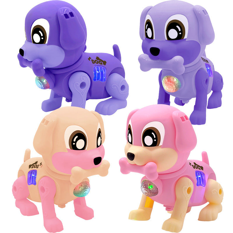 Electric leash puppy children's luminous music walking leash Woof Woof puppy street stall hot selling toys