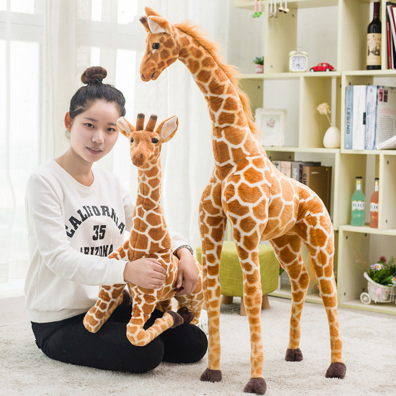 Plush toy simulation giraffe doll
