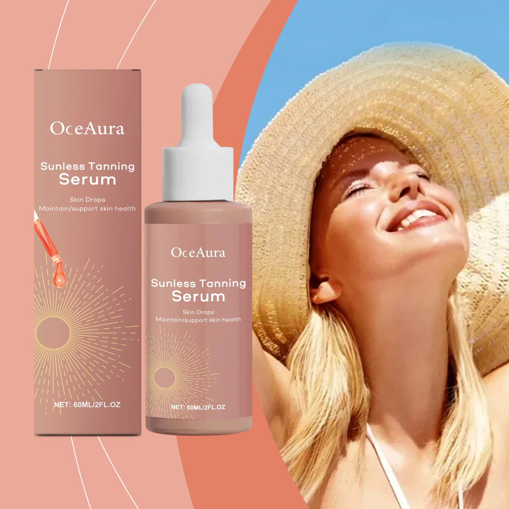 "Herbal Tanning Skin Care Serum for Summer Beach Tan Wheat Skin Tone Body Moisturizing"