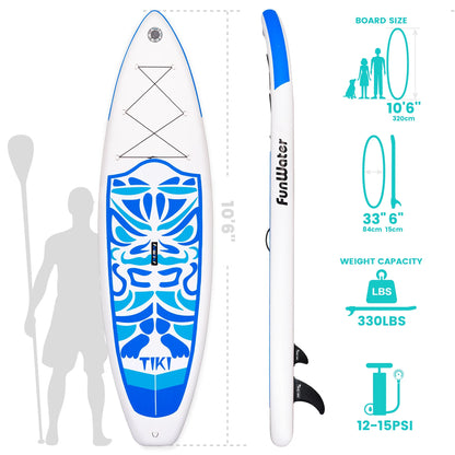 FUNWATER Dropshipping OEM Paddle Board Inflatable Surf Boards Soft PaddlE Standup Paddleboard surfboard Paddle Inflatable Board