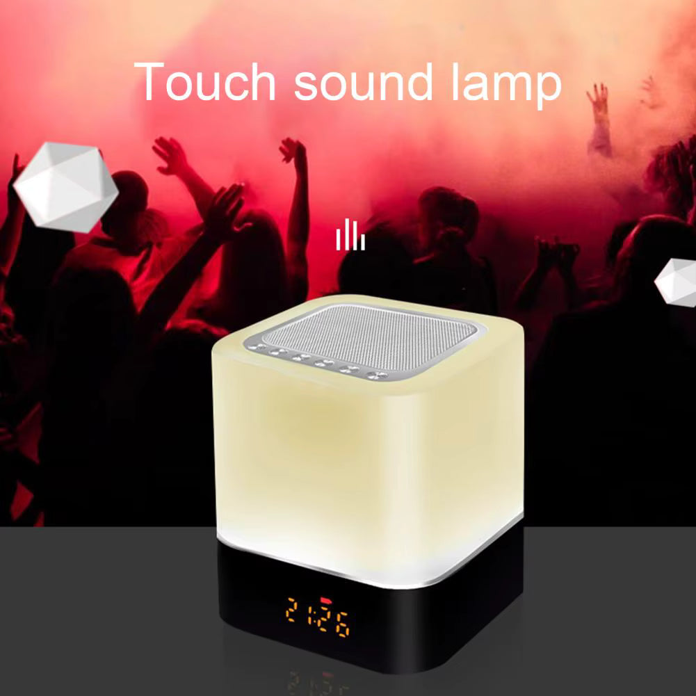 COOL COLOR CHANGING CUBE LAMP ALARM CLOCK/BLUETOOTH SPEAKER -Zunammy Color Changing Wireless Alarm Clock Speaker