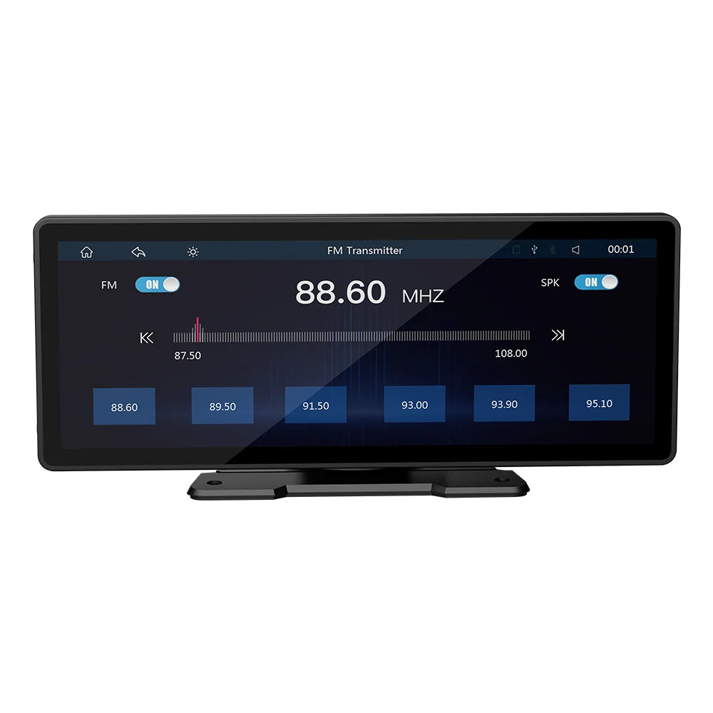 BQCC 10.26\" Carplay Screen Android Car Radio FM Transmitter Portable IPS USB AUX Multimedia Stereo Reverse Aid Car DVD Player
