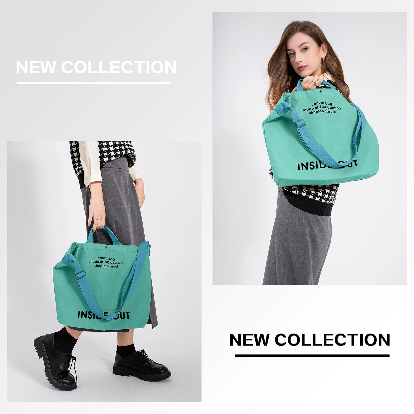 USA Warehouse Custom Large Beach Gift Shopping Handle Blank Sublimation Tote Handle Cotton Canvas Bag