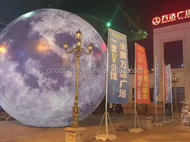 Best Choice Large Lighting Moon Event Inflatable Moon Festival Decoration