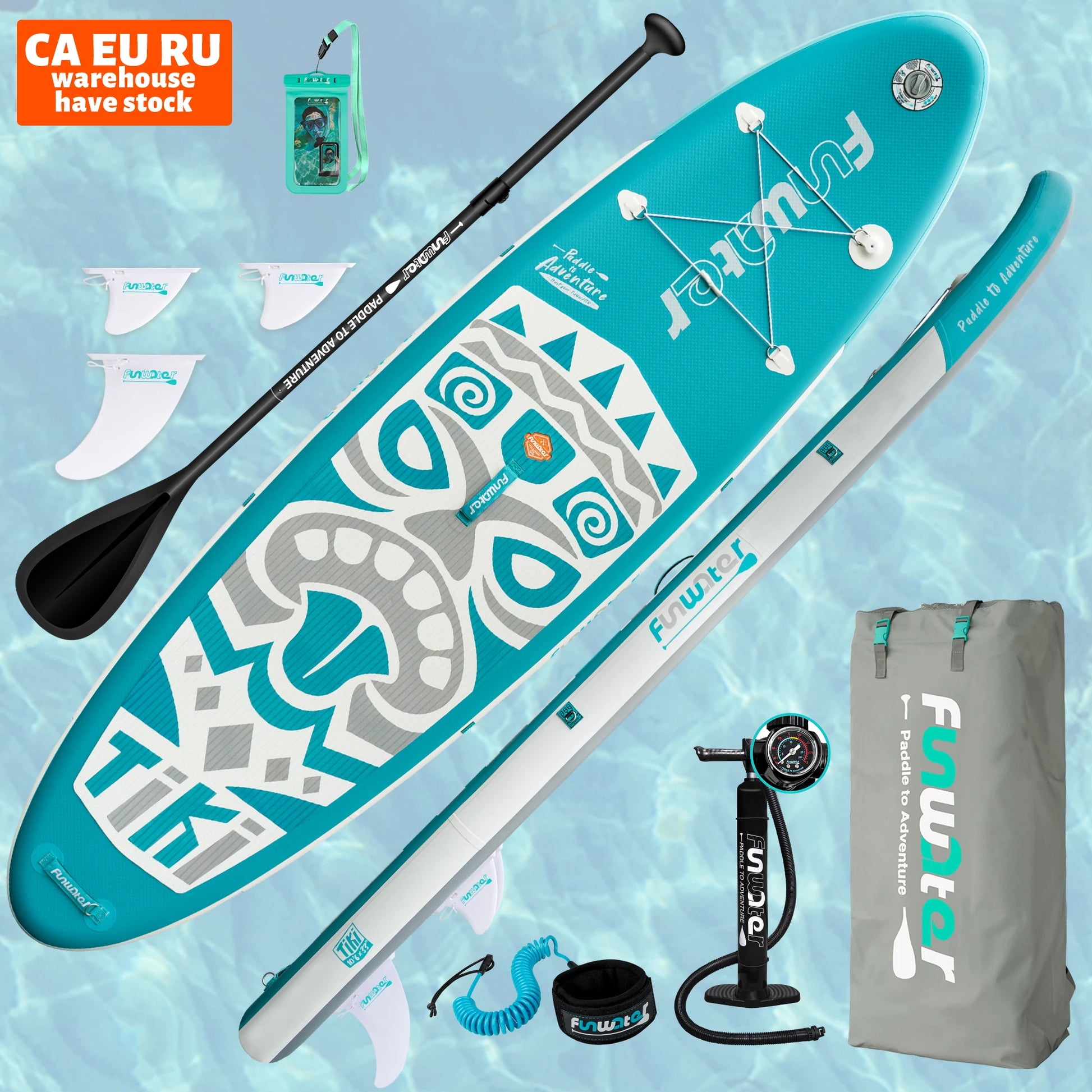 FUNWATER Paddleboard Soft Surfboard alaia Inflatable Rescue Board Sled Paddle Board Custom Large Paddle Board