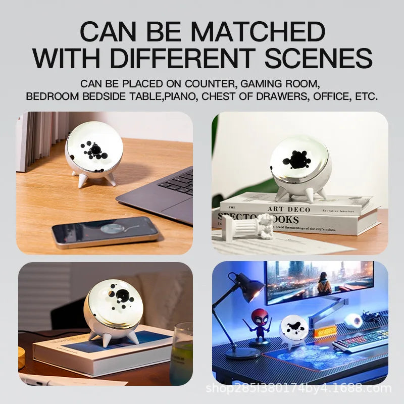 Magnetic Sound Pickup Venom Music Rhythm Lamp Creative Music Visualization Desktop Pickup Magnetic Fluid