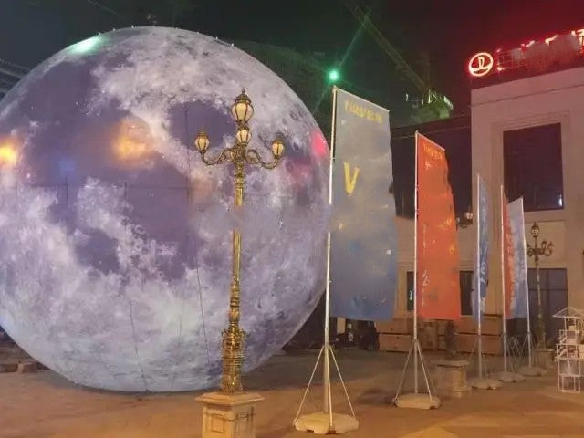 Best Choice Large Lighting Moon Event Inflatable Moon Festival Decoration