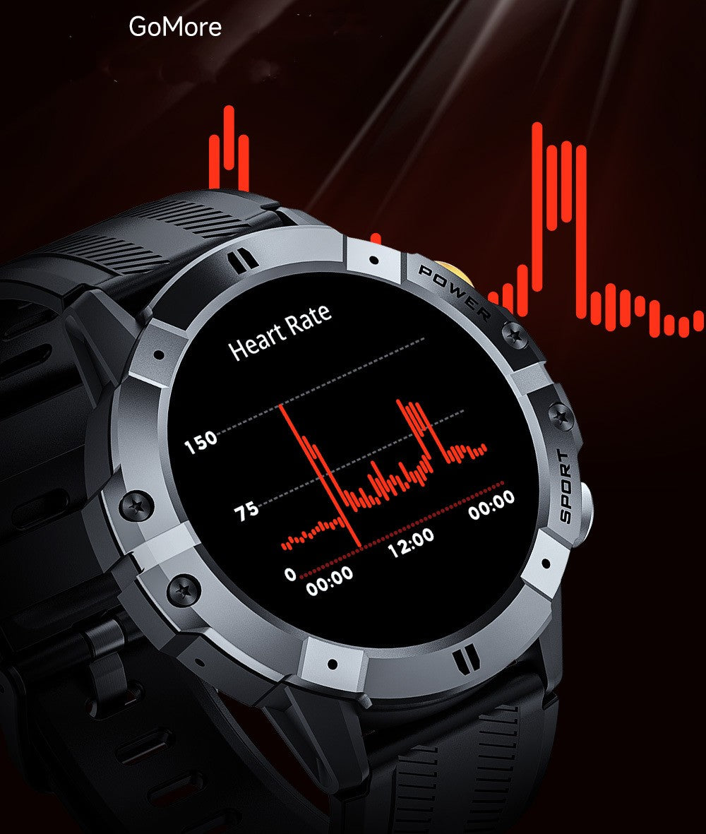 New C29 Bluetooth Call Smart Watch Outdoor Three-proof Blood Pressure Sports 1.52inch Round Screen Mens Watch