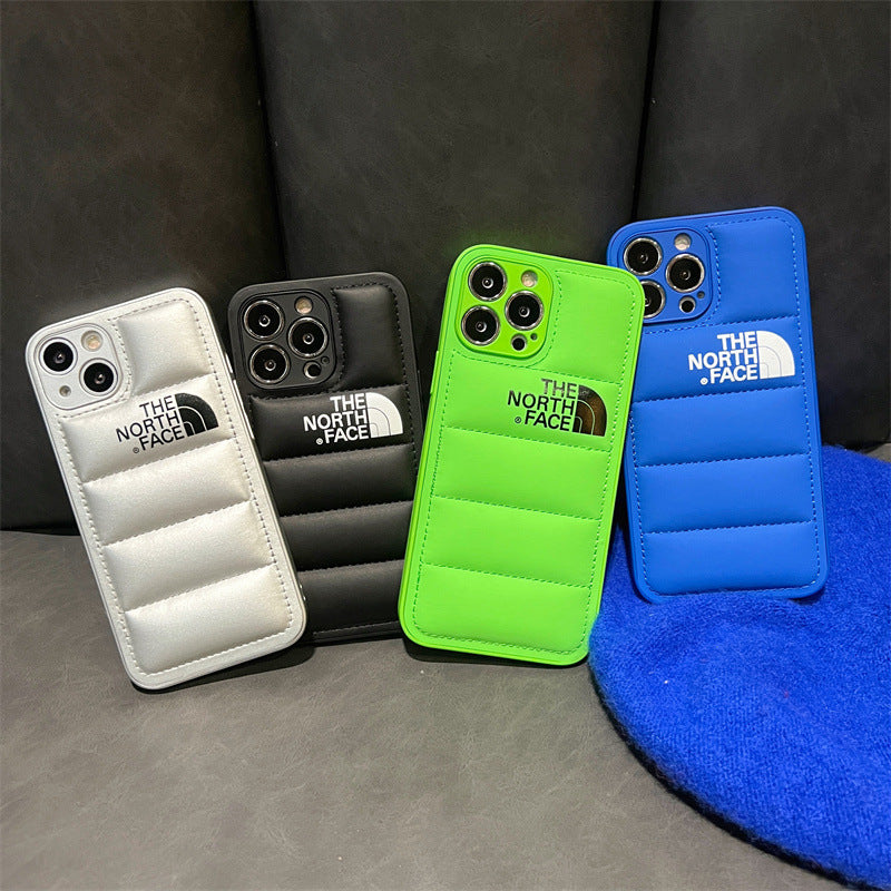 Tide Brand Down Jacket Suitable For Iphone13promax Apple 12 Mobile Phone Shell 11 New Xr Female X Male Tide Autumn And Winter