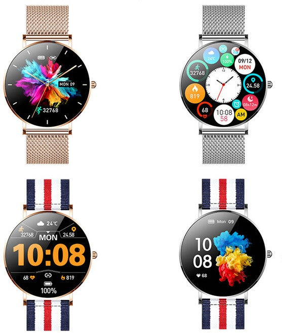 FASHION STYLE SMART WATCHES Fashion Sports Watch Mobile Phone Ultra-thin Heart Rate Blood Pressure Waterproof Smart Watch