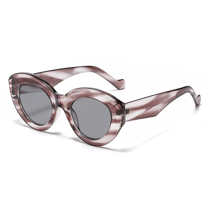 Fashionable Wide-brimmed Cat-eye Sunglasses, New INS Retro Sunglasses, Export Trendy Street Style Sunglasses 5080