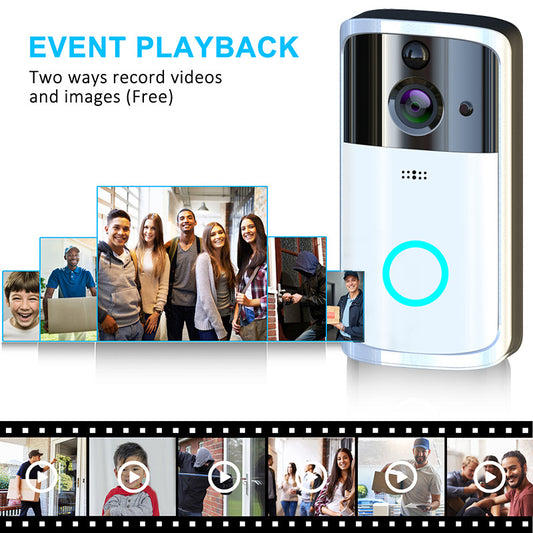 VIDEO DOORBELL  CAMERA Wireless HD Visual WIFI Smart Doorbell Infrared Night Vision Remote Home Doorbell Monitoring Intercom Doorbell