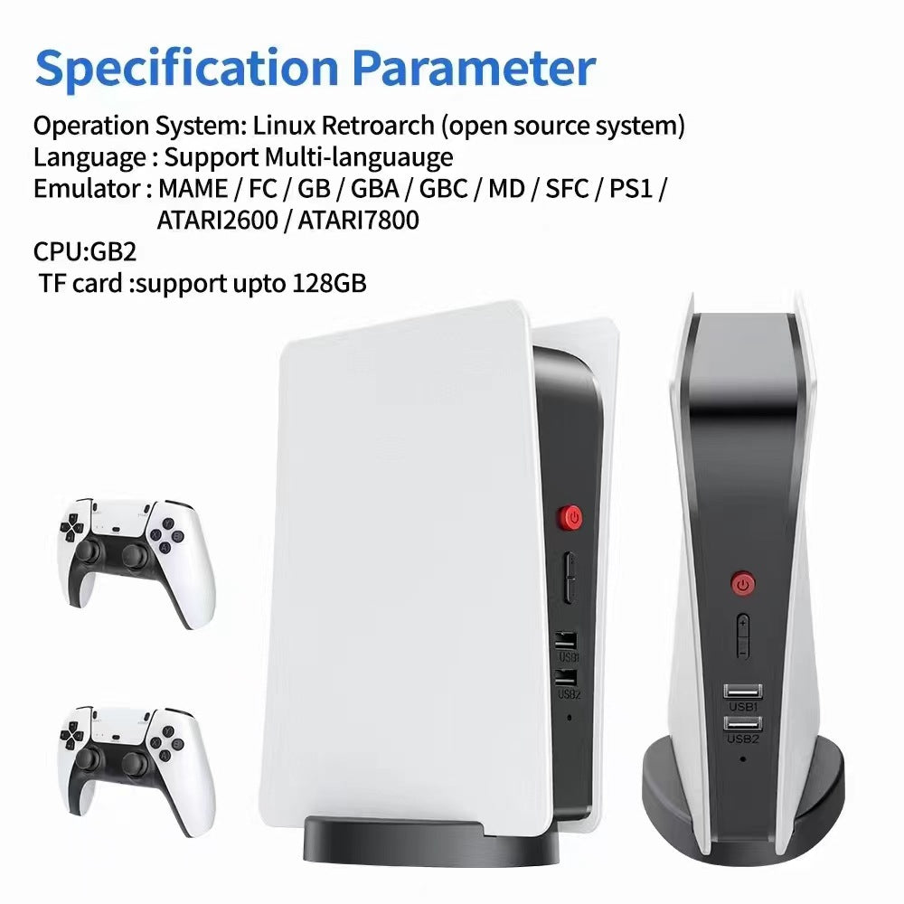 VIDEO GAME CONSOLE SYSTEM - M5 Game 2.4g HD HDMI Wireless 4K Double PS1