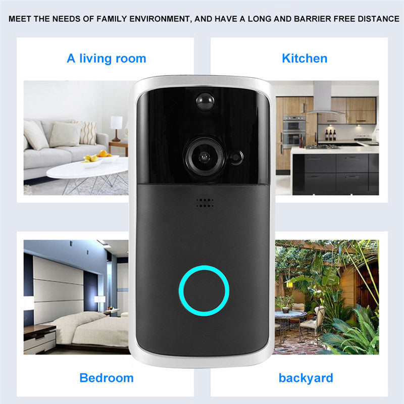 VIDEO DOORBELL  CAMERA Wireless HD Visual WIFI Smart Doorbell Infrared Night Vision Remote Home Doorbell Monitoring Intercom Doorbell