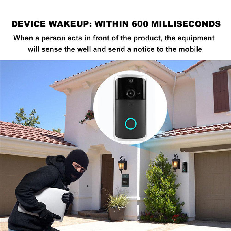 VIDEO DOORBELL  CAMERA Wireless HD Visual WIFI Smart Doorbell Infrared Night Vision Remote Home Doorbell Monitoring Intercom Doorbell