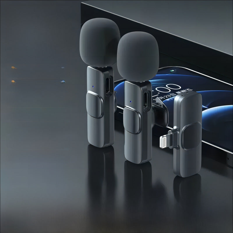 MINI MICROPHONE K1 Wireless Microphone Collar Clip-type Radio Wheat Device Live Anchor Recording Equipment Clamp-type Net Red Eating And Broadcasting Noise Reduction