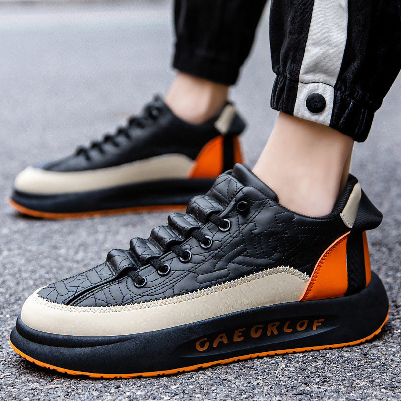 Canvas Mens Shoes Summers New Style Fashionable Sports Casual Black Sneakers Mens Versatile Platform Fashionable Shoes