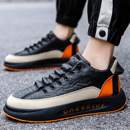 Canvas Mens Shoes Summers New Style Fashionable Sports Casual Black Sneakers Mens Versatile Platform Fashionable Shoes