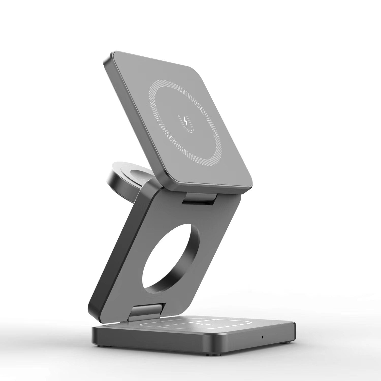 CHARGER -Magnetic Aluminum Alloy Three-in-one Folding Wireless Charger