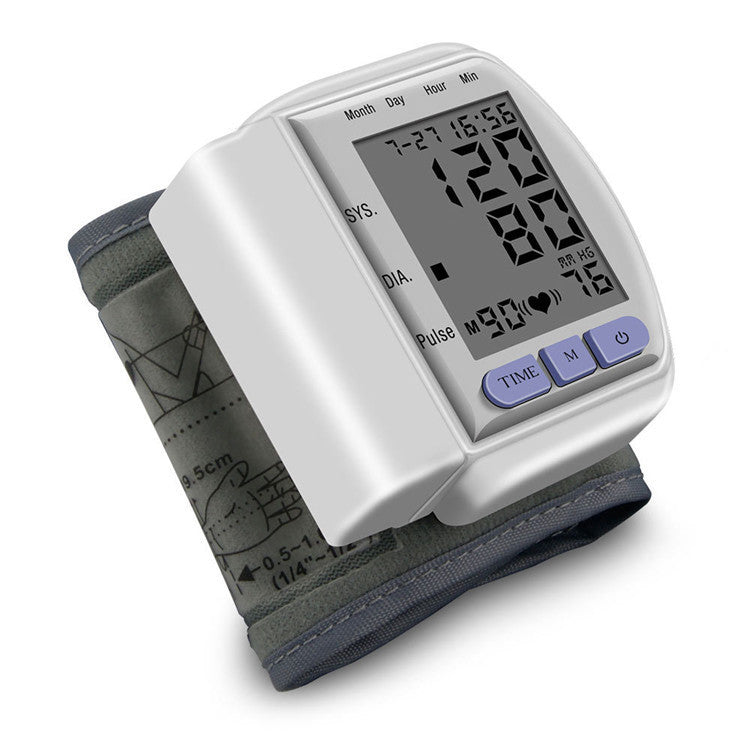 BLOOD PRESSURE DIGITAL MACHINE -English Export Packaging Electronic Wrist Blood Pressure Monitor Home Blood Pressure Meter DigItal Bp Machine