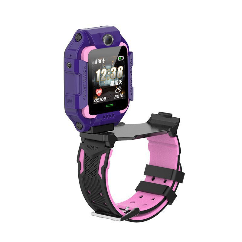 Children's WaterProof Smart Watch Q12 Waterproof Children's Smart Phone Positioning Micro Chat Photo Flashlight Generation Z6 Multi-language Watch