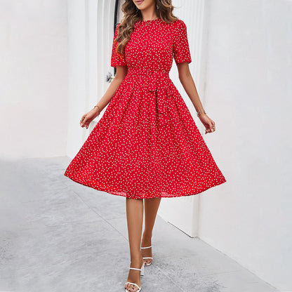 Shop KSC's Spring And Summer Line Women's Temperament Casual Polka Dot Print Dress
